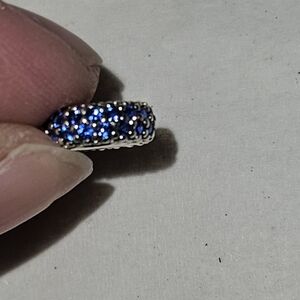 Pandora Blue and Silver Bead For Bracelet Or Necklace